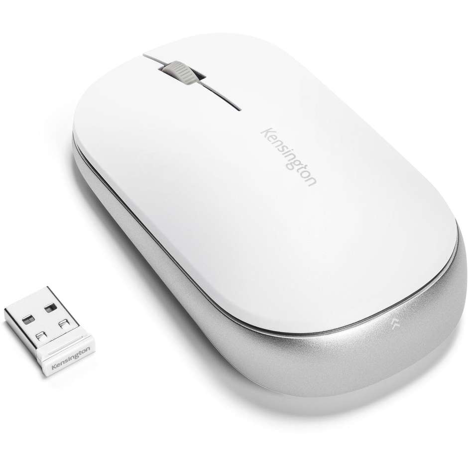 Kensington SureTrack Mouse Bluetooth e Wireless colore bianco