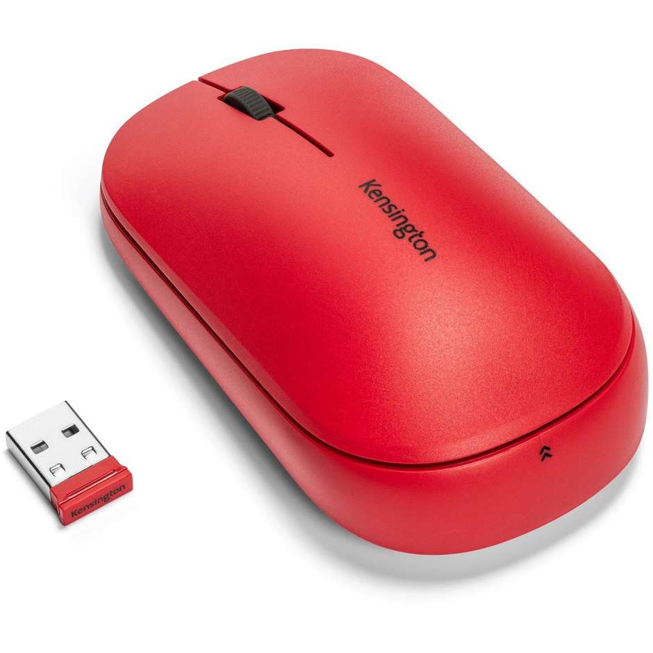 Kensington SureTrack Mouse Bluetooth e Wireless colore rosso