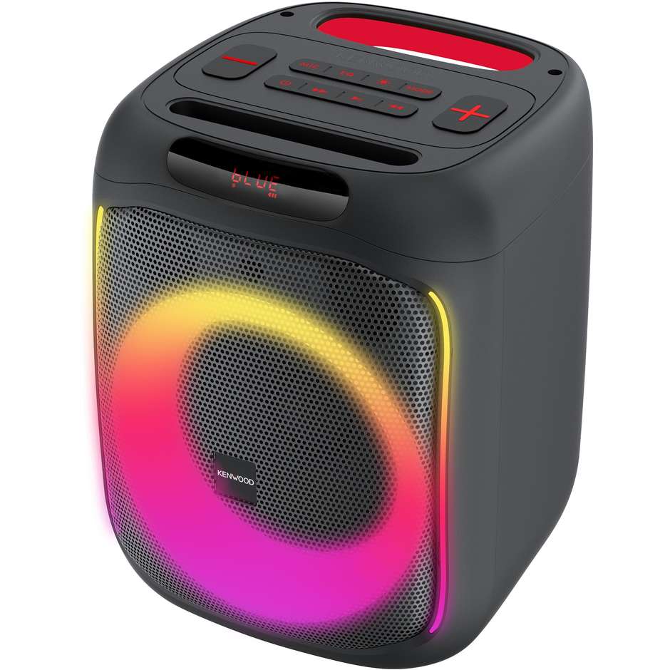 Kenwood AS-P200BT Speaker da Festa Bluetooth 50W RMS USB microSD LED Nero