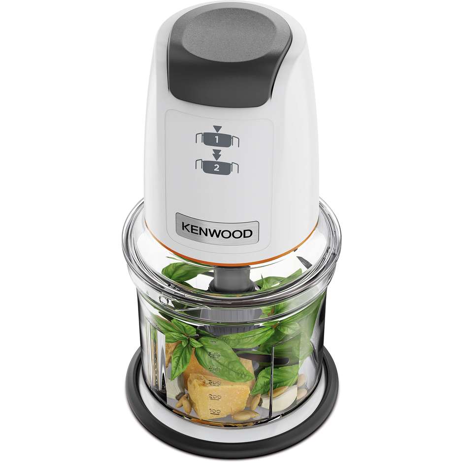 Kenwood CHP61100WH Easychop Tritatutto 4 lame Capacita 0,5 Lt Potenza 500 W Colore Grigio, Bianco