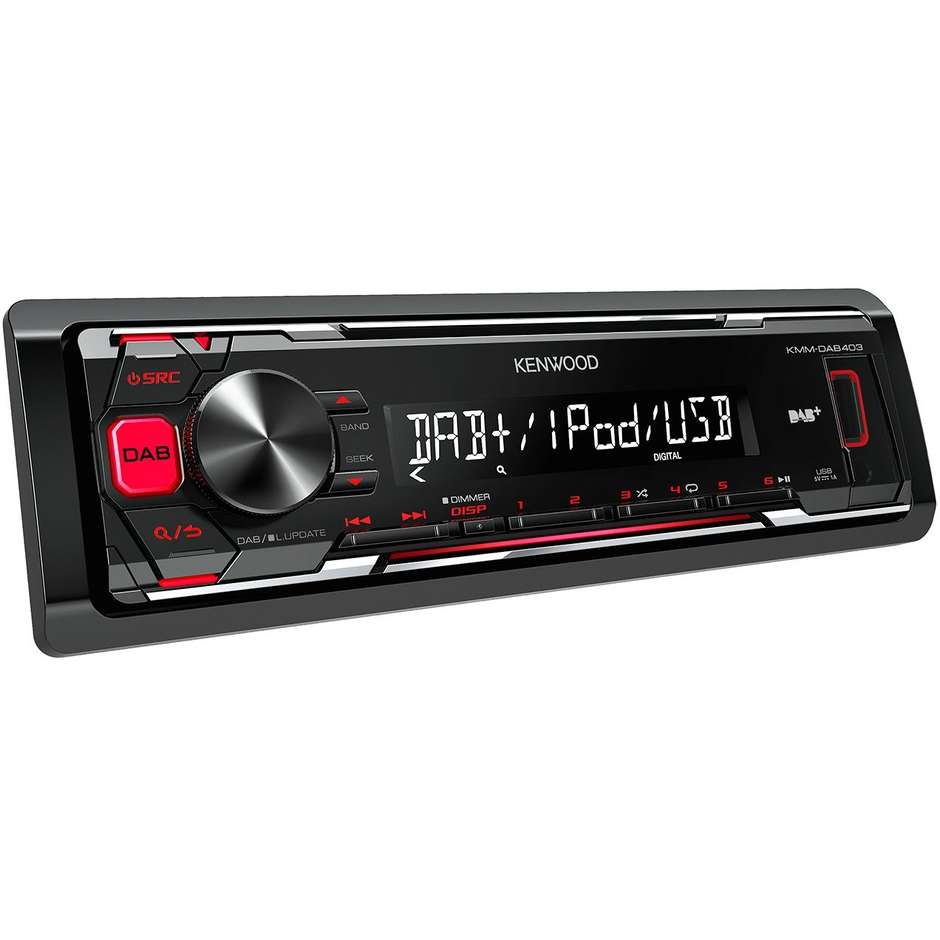 Kenwood KMM-DAB403 autoradio DAB Mp3 USB con antenna DAB