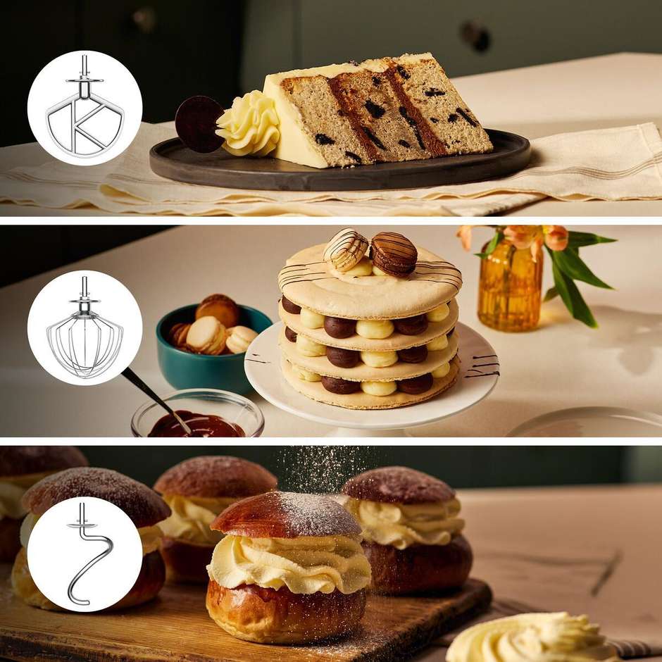 Kenwood KMX751ARD Impastatrice Planetria 1000 W Capacita ciotola 5 Lt Colore Rosso