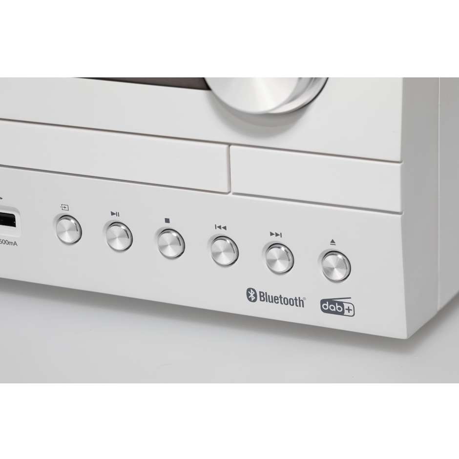 Kenwood M-820DAB Sistema micro Hi-Fi  con lettore CD USB DAB+ Bluetooth colore bianco e legno