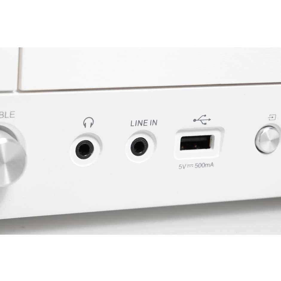 Kenwood M-820DAB Sistema micro Hi-Fi  con lettore CD USB DAB+ Bluetooth colore bianco e legno