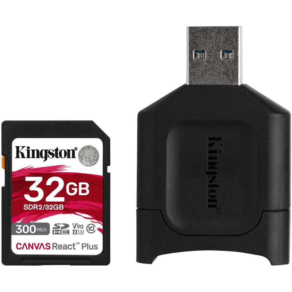 Kingston MLPR2/32GB Memory Card Micro SDXC/SDHC Capacità 32 Gb colore nero