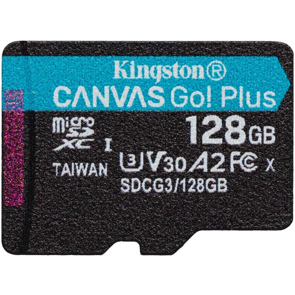 Kingston SDCG3/128GBSP Scheda microSDXC Memoria 128 Gb colore nero