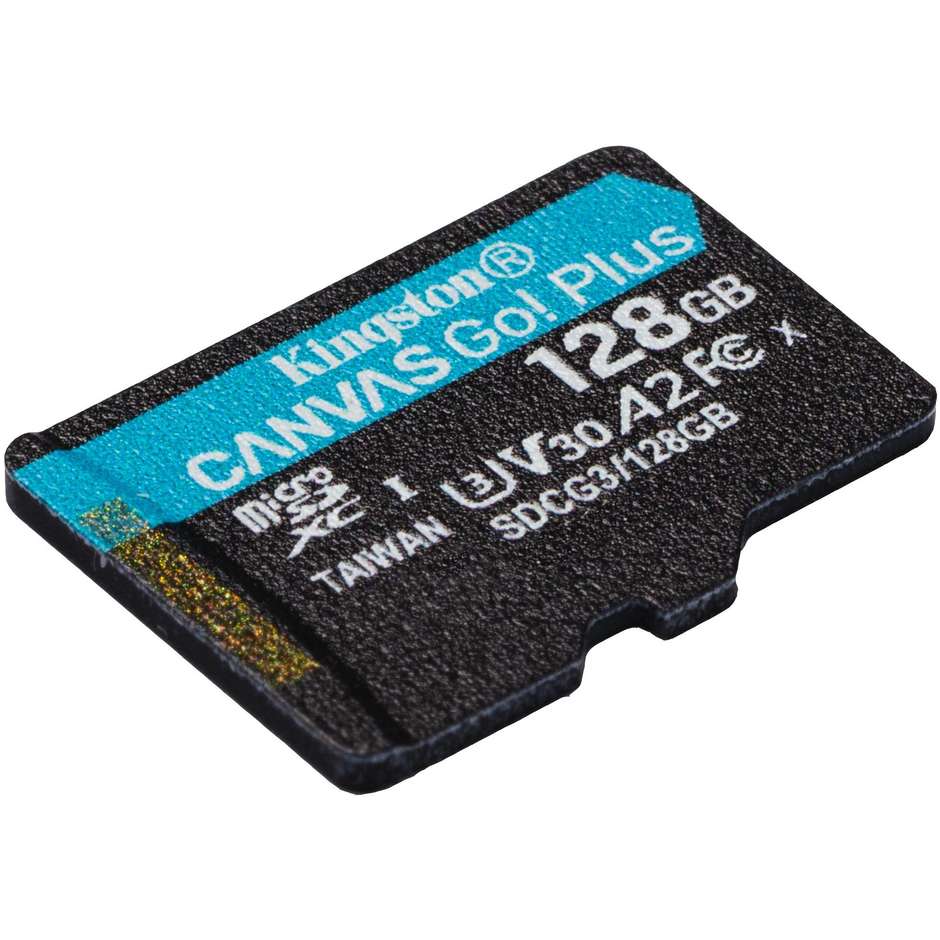Kingston SDCG3/128GBSP Scheda microSDXC Memoria 128 Gb colore nero