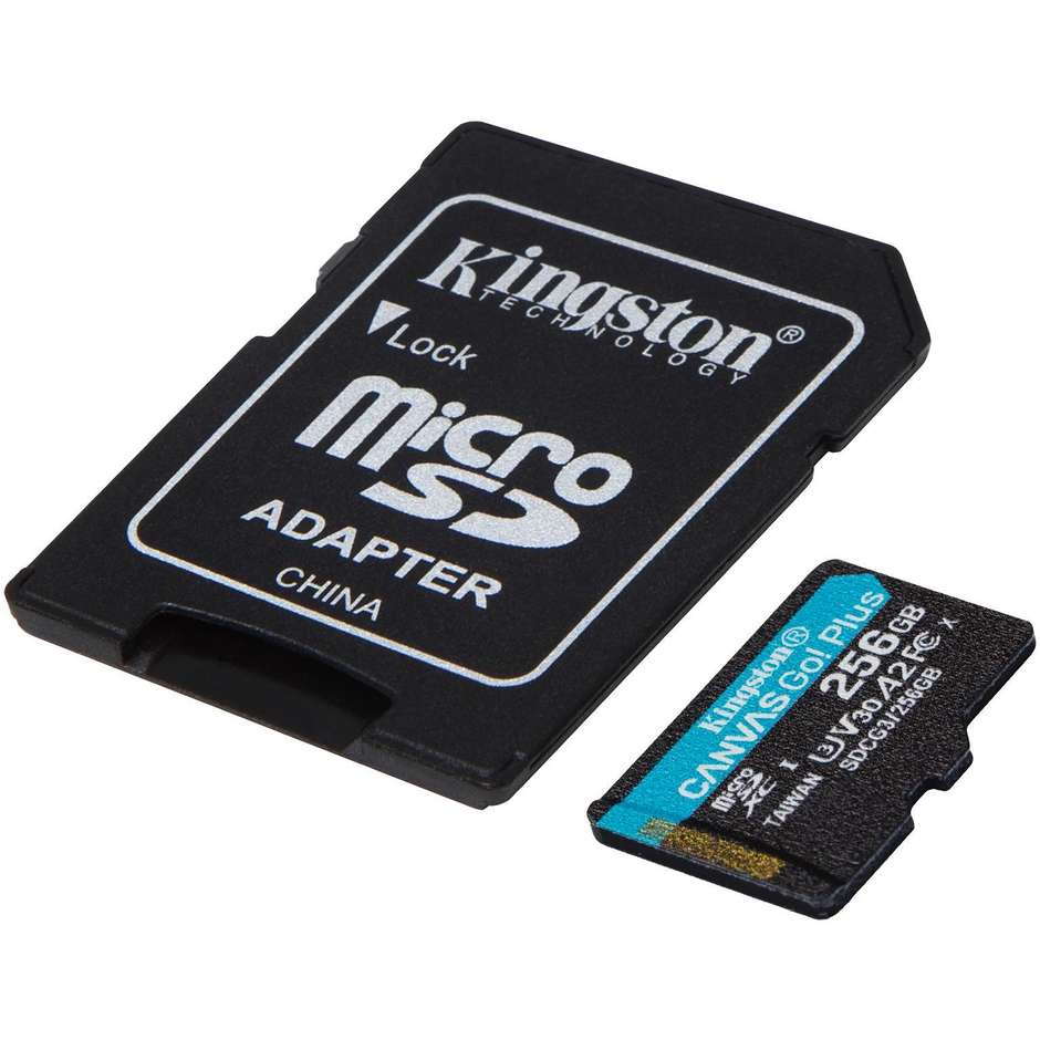Kingston SDCG3/256GB Memory Card Micro SDXC Capacità 256 Gb colore nero