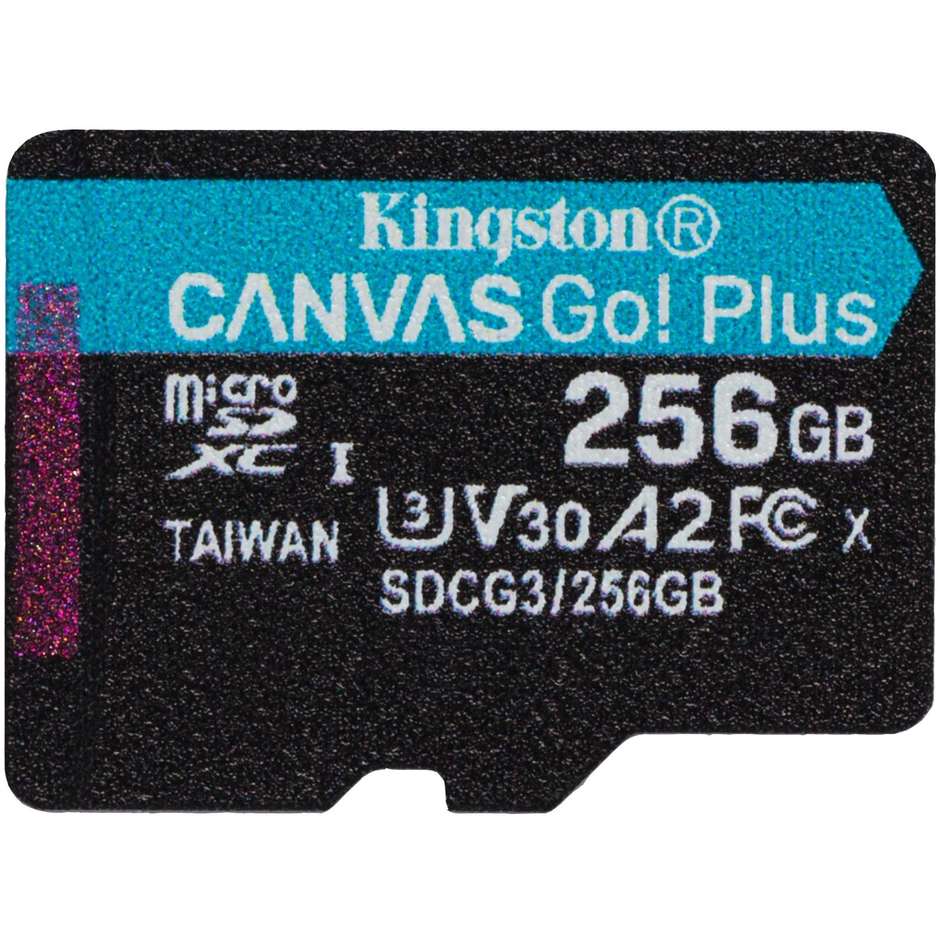 Kingston SDCG3/256GBSP Scheda microSDXC Memoria 256 Gb colore nero