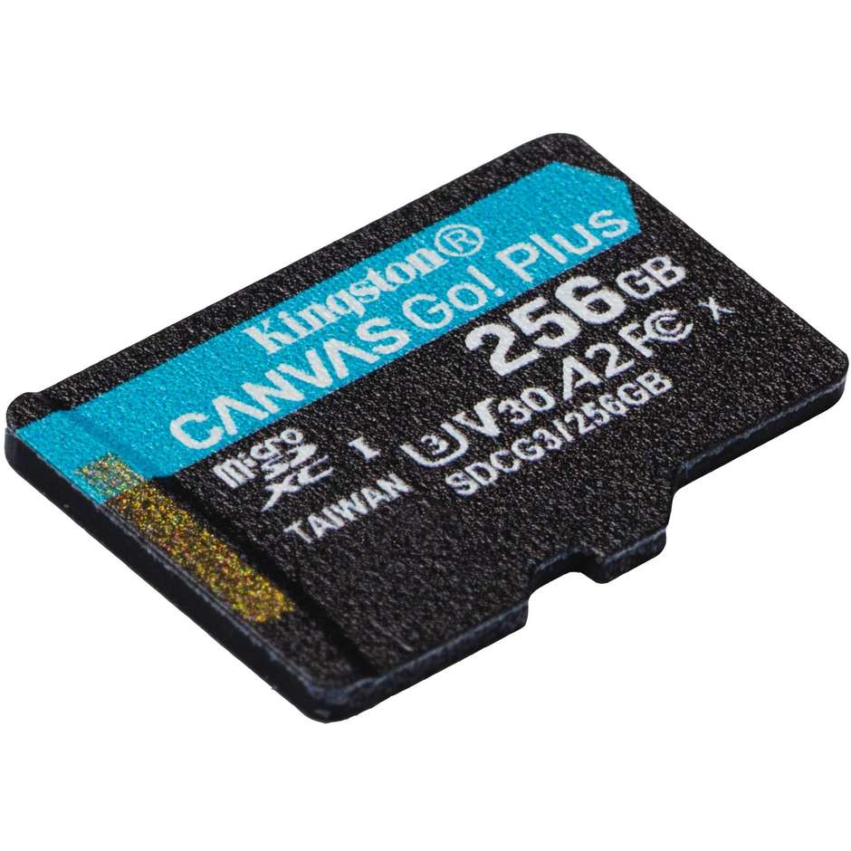 Kingston SDCG3/256GBSP Scheda microSDXC Memoria 256 Gb colore nero