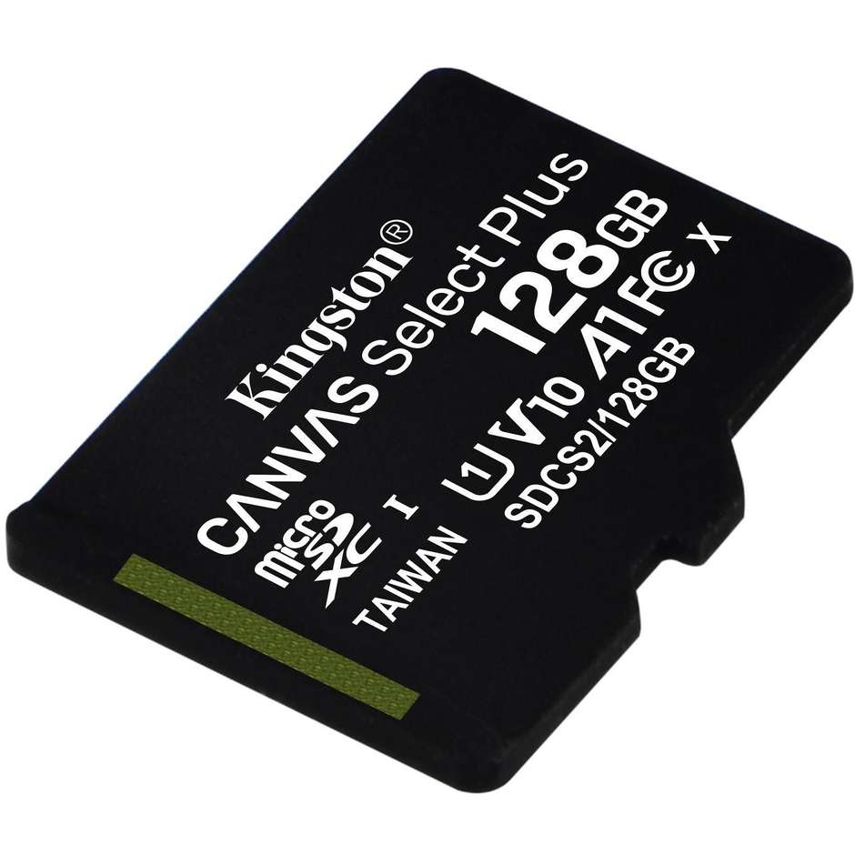 Kingston SDCS2/128GBSP Scheda Micro SD Memoria 128 Gb colore nero