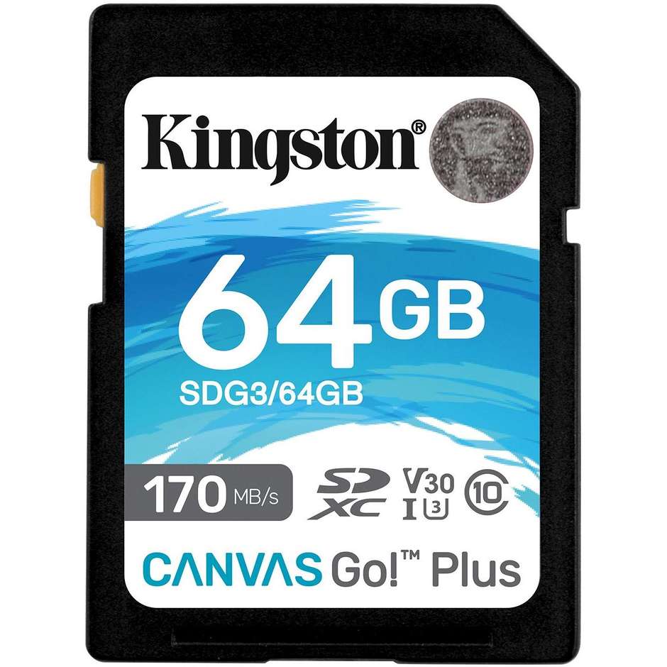 Kingston SDG3/64GB Memory Card Capacità 64 Gb colore nero