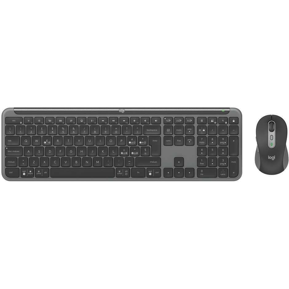kit tastiera/mouse wireless/bt signature slim mk9