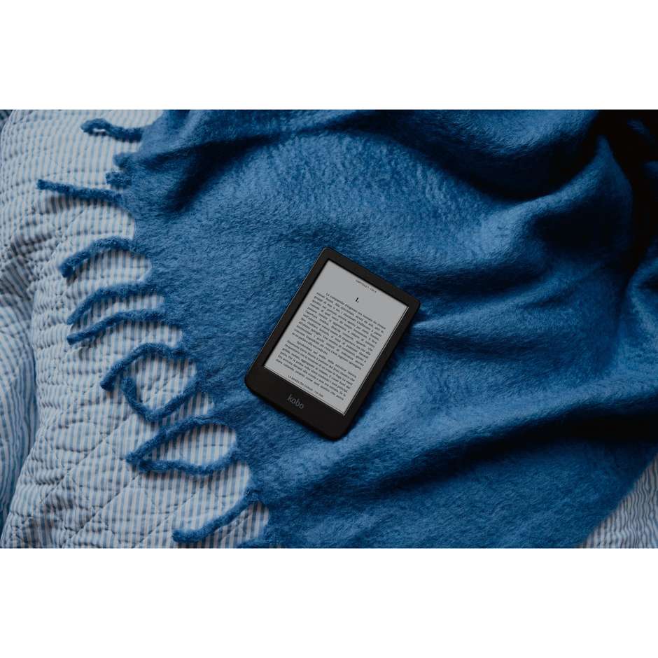 Kobo Clara BW E-Reader 6" E-Ink Carta 1300 Touchscreen Memoria 16 GB Impermeabile IPX8 Wi-Fi Nero
