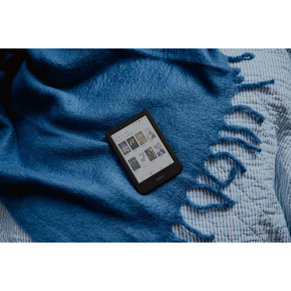 Kobo Clara Colour E-Reader 6" E-Ink Kaleido 3 a Colori Touchscreen Memoria 16 GB Impermeabile IPX8 Wi-Fi Nero
