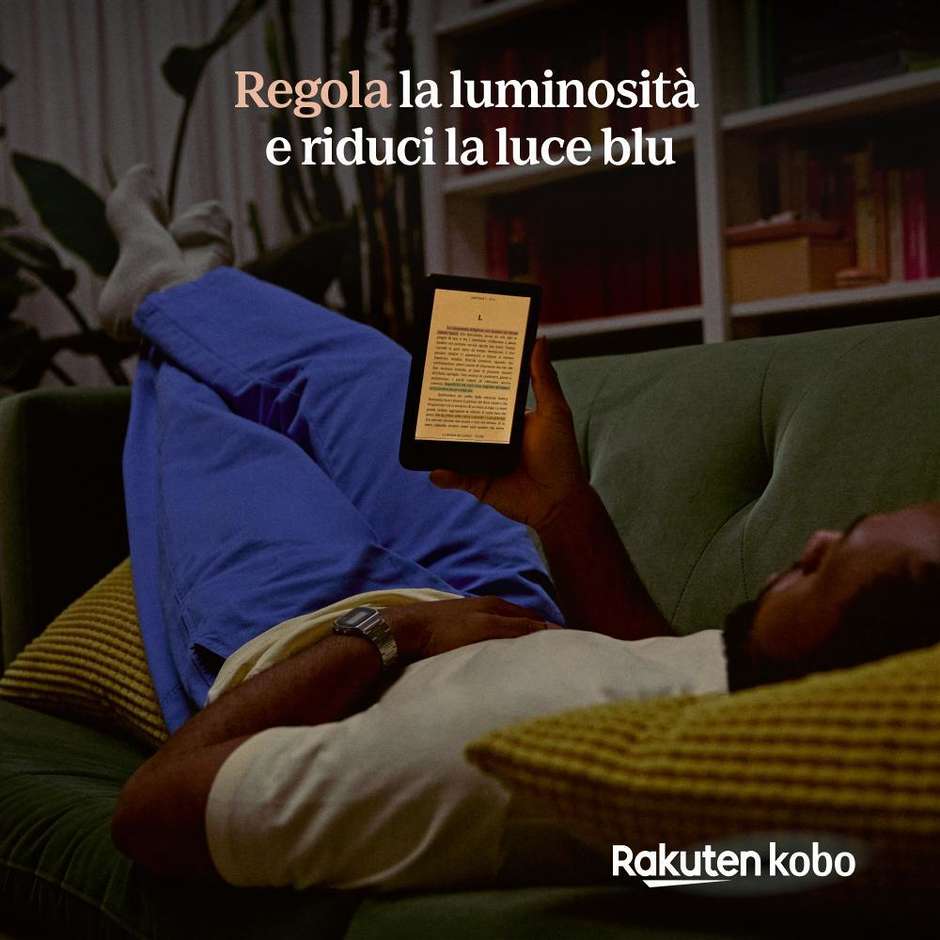 Kobo Clara Colour E-Reader 6" E-Ink Kaleido 3 a Colori Touchscreen Memoria 16 GB Impermeabile IPX8 Wi-Fi Nero