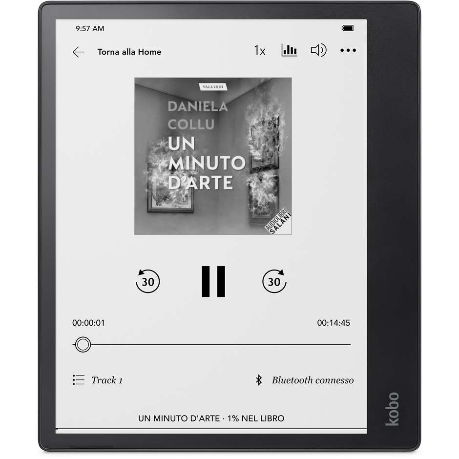 Kobo Elipsa 2E E-Reader & Notebook 10,3" E-Ink Carta 1200 Touchscreen Memoria 32 GB con Kobo Stylus 2 Wi-Fi Nero