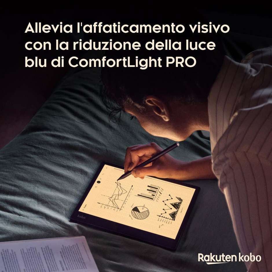Kobo Elipsa 2E eReader nero 10,3 pollici 32 GB con Kobo Stylus 2
