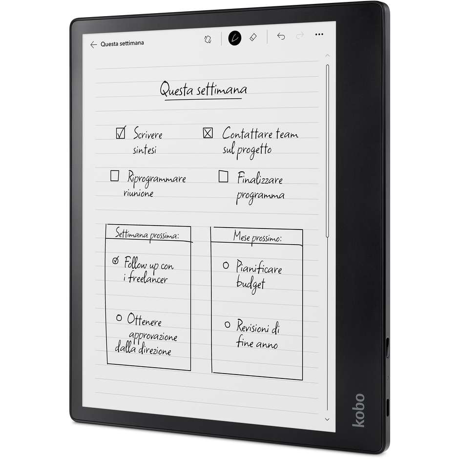 Kobo Elipsa 2E eReader nero 10,3 pollici 32 GB con Kobo Stylus 2
