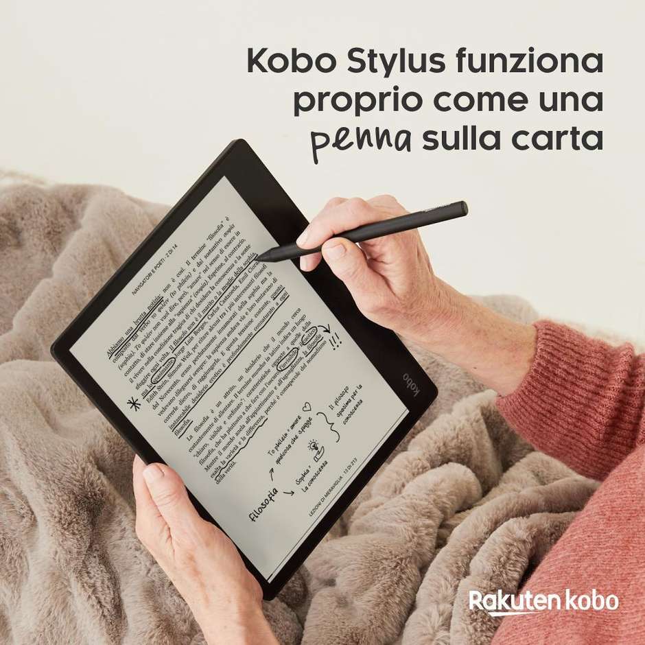 Kobo Elipsa Tablet 10.3" Wi-Fi 1 Gb Ram 32 Gb Memoria Colore Nero, Blu