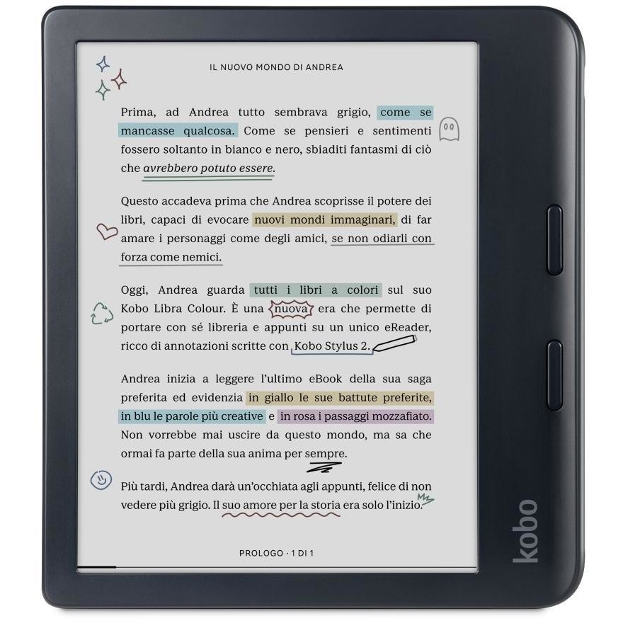 Kobo Lettore E-book 6" Memoria 32 GB Colore Nero