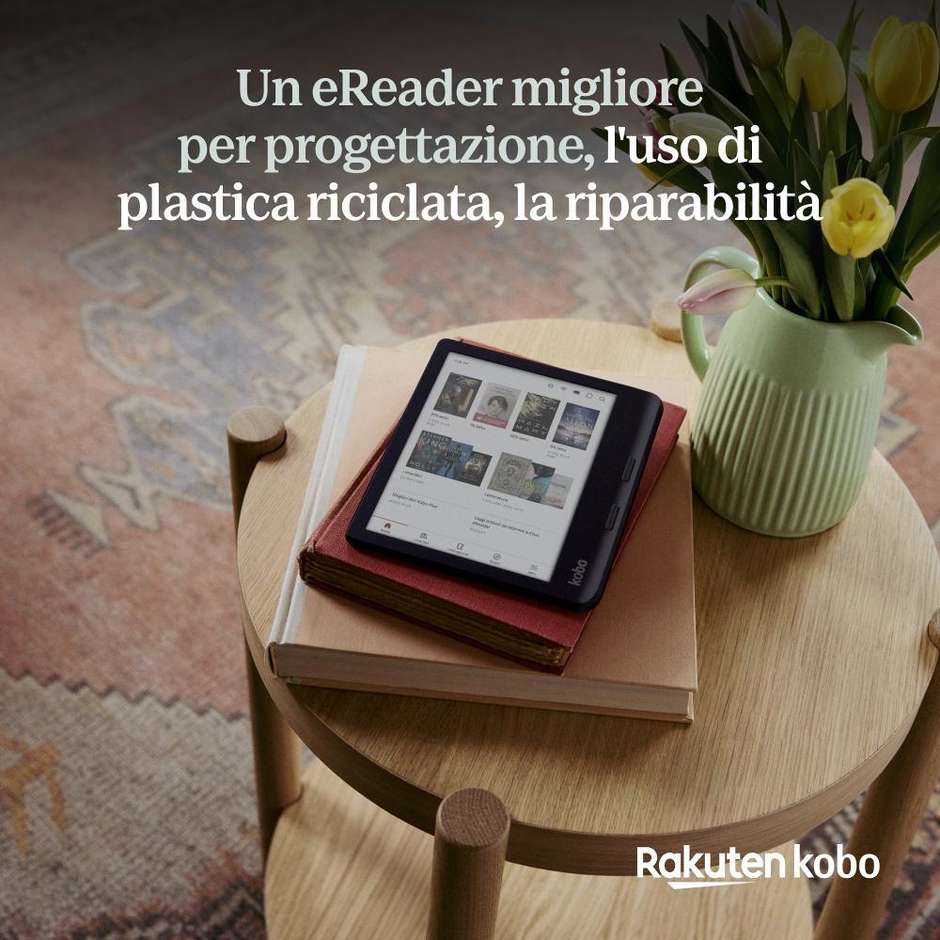 Kobo Lettore E-book 6" Memoria 32 GB Colore Nero