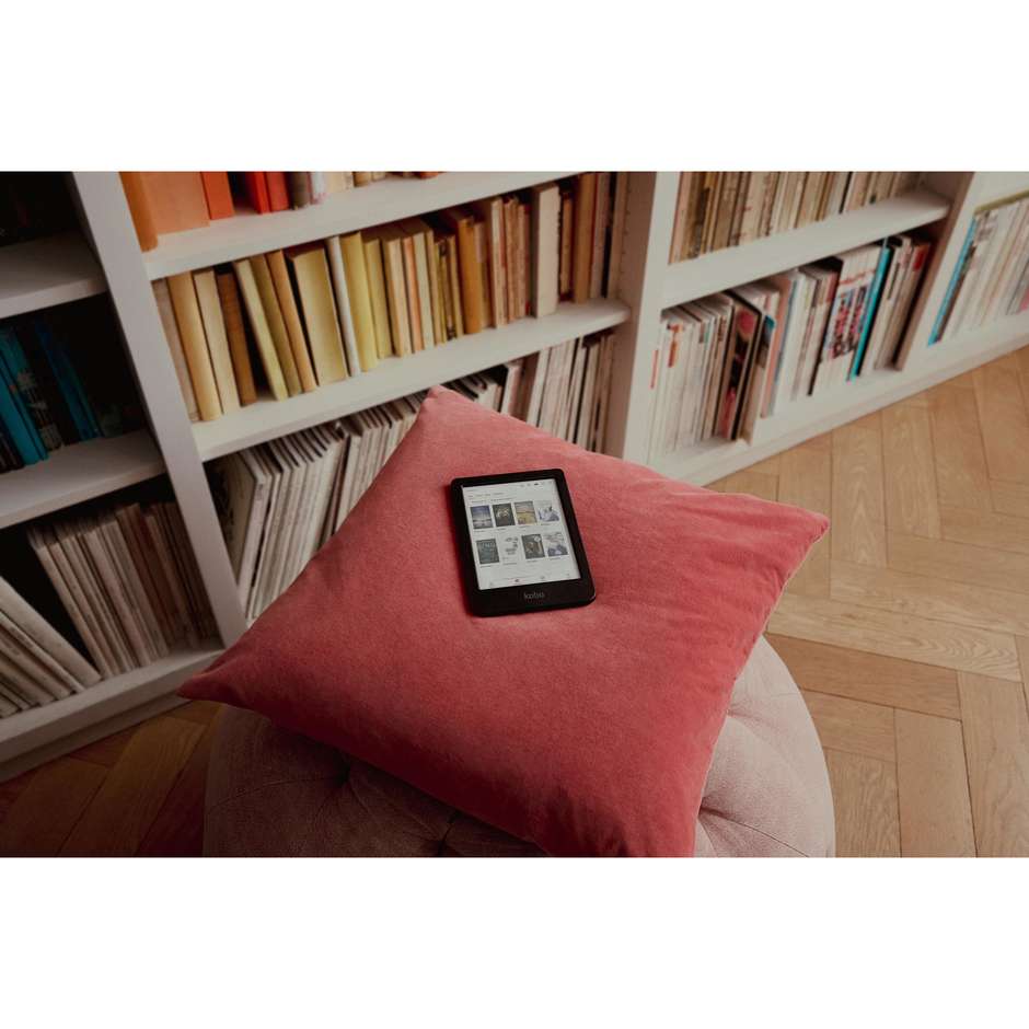 Kobo Lettore E-Book 6" Touch screen Memoria 16 GB Wi-Fi Colore Nero