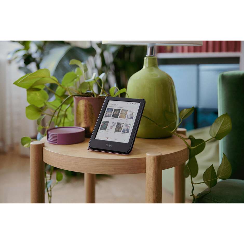 Kobo Lettore E-Book 6" Touch screen Memoria 16 GB Wi-Fi Colore Nero