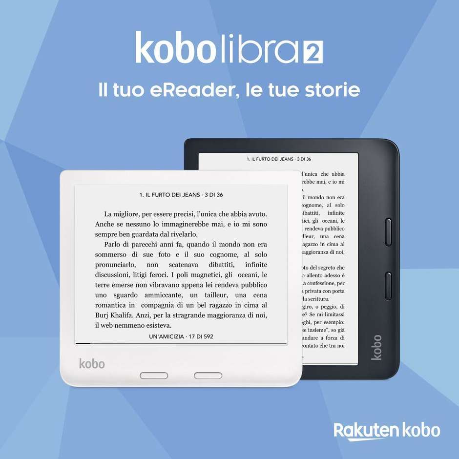Kobo Libra 2 E-book 7" Wi-Fi Memoria 32 Gb Colore Nero
