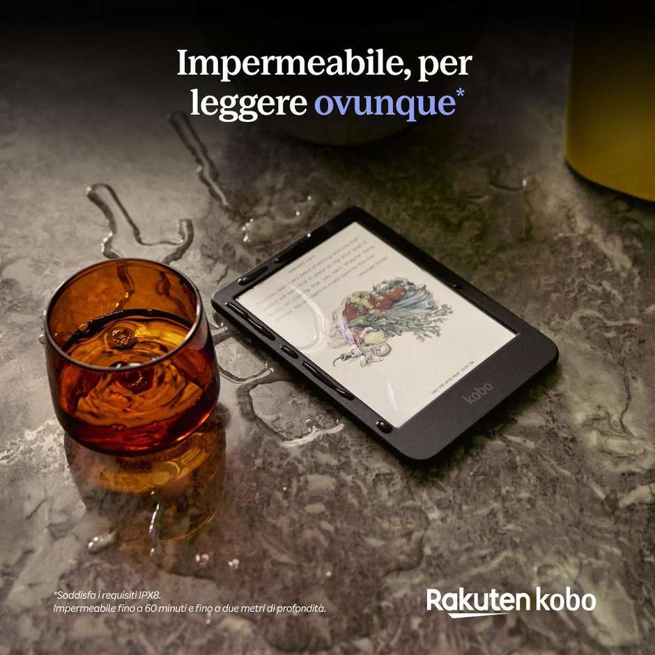 KOBO N367-KU-BK-K-CK E-Reader 6,0" Processore Octa-Core 4 GB 128 GB Colore Black
