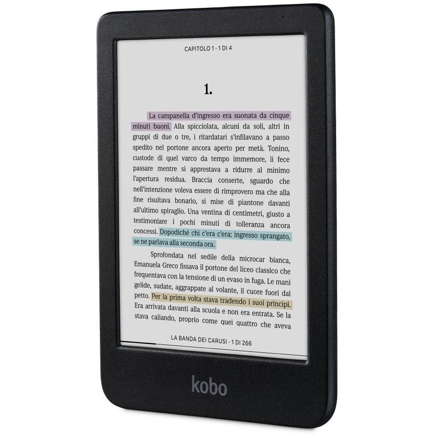 KOBO N367-KU-BK-K-CK E-Reader 6" Processore Octa-Core 4 GB 16 GB Android Colore Black