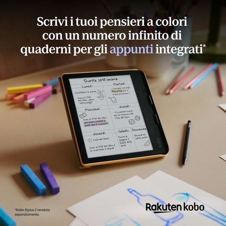 KOBO N428-KU-BK-K-CK E-Reader 7,0" N428 4 GB 128 GB Colore Black