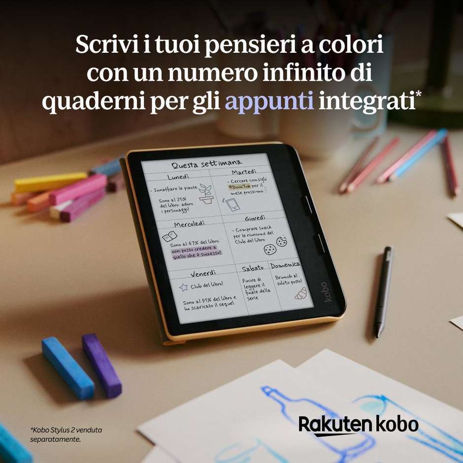 Kobo N428 Lettore e-book 7" Touch screen Memoria 32 GB Wi-Fi Colore Bianco