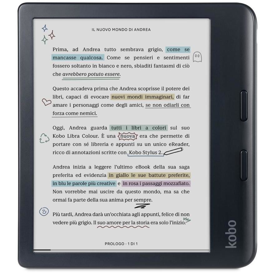 Kobo N428 Lettore e-book 7" Touch screen Memoria 32 GB Wi-Fi Colore Nero