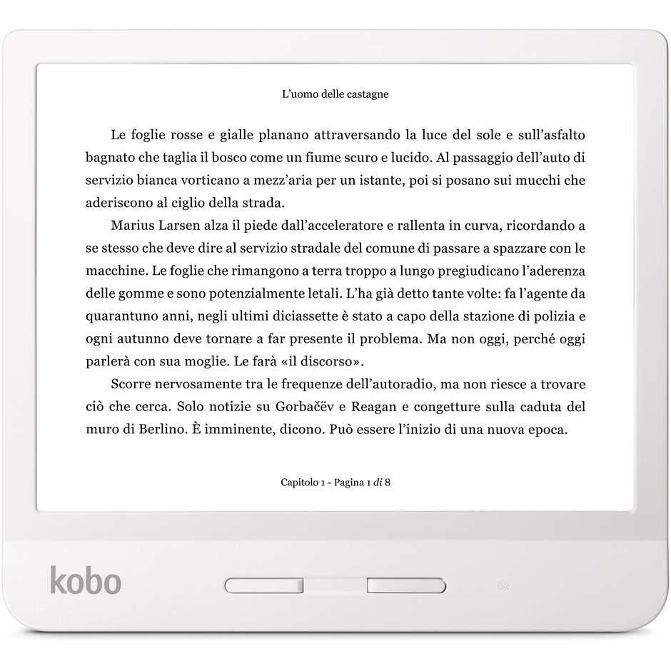 Kobo N873-KU-WH E-book 7" Ram 512 Mb Memoria 8 Gb colore bianco