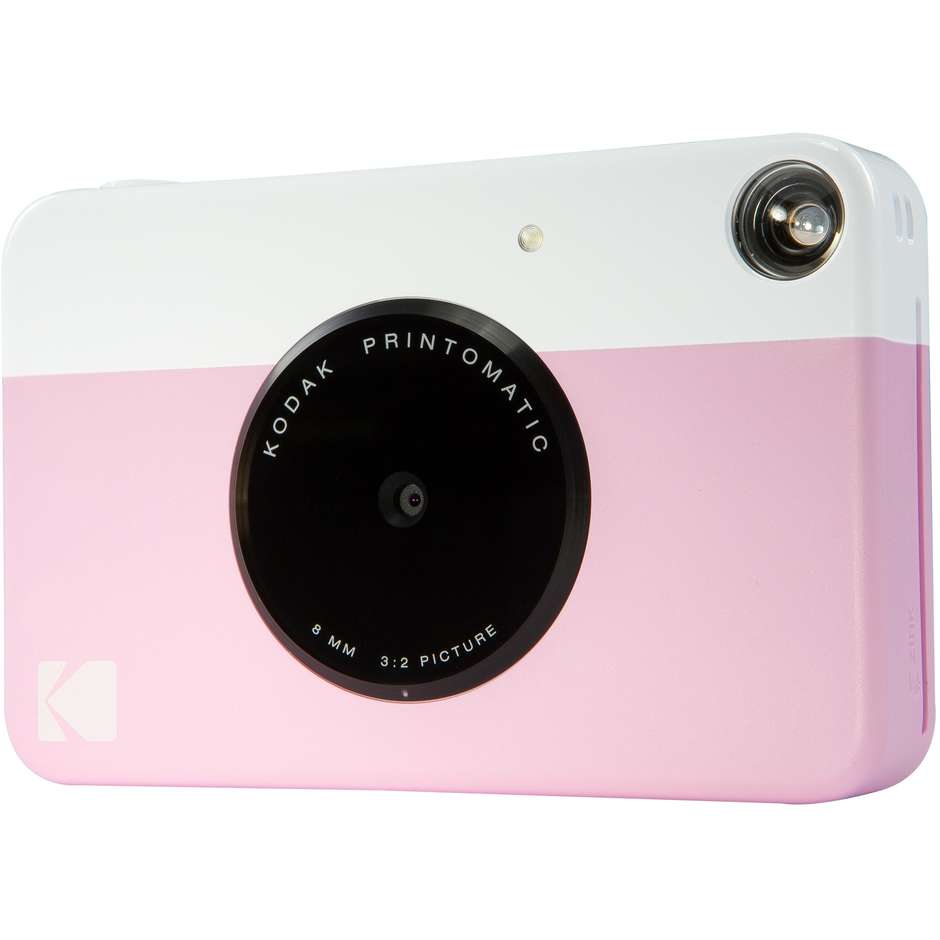 Kodak Printomatic Fotocamera Istantanea Digitale ZINK Rosa/Bianco