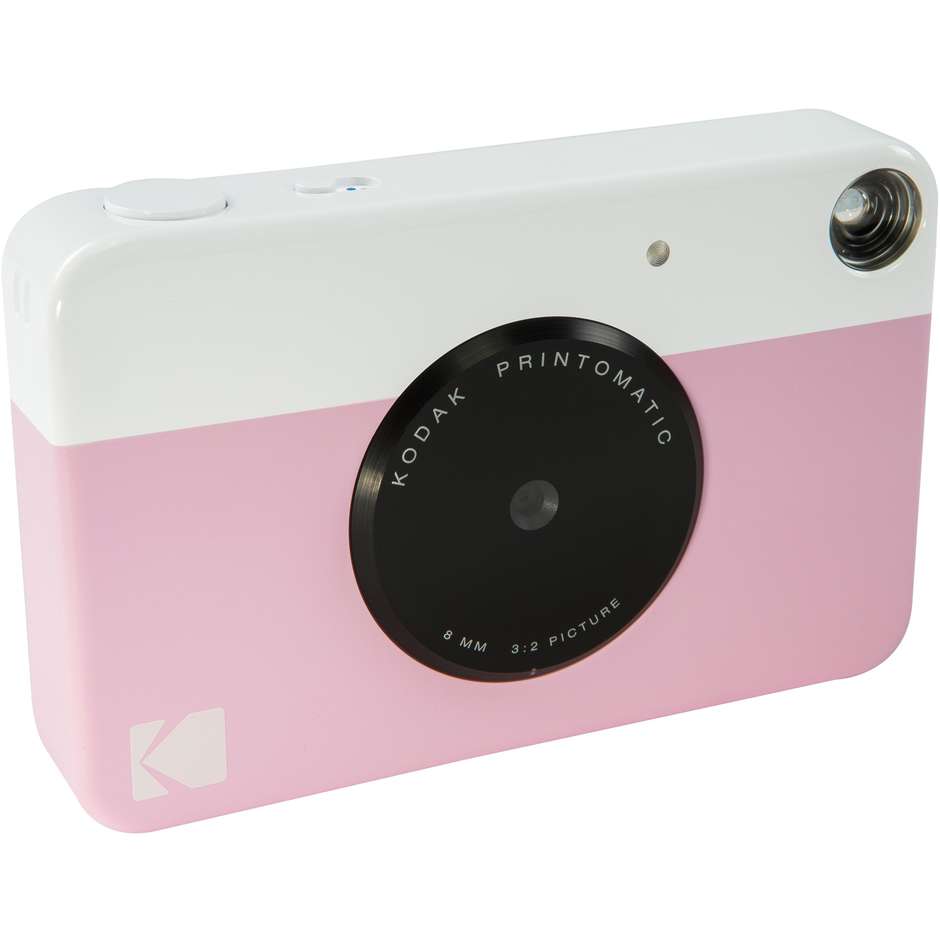 Kodak Printomatic Fotocamera Istantanea Digitale ZINK Rosa/Bianco