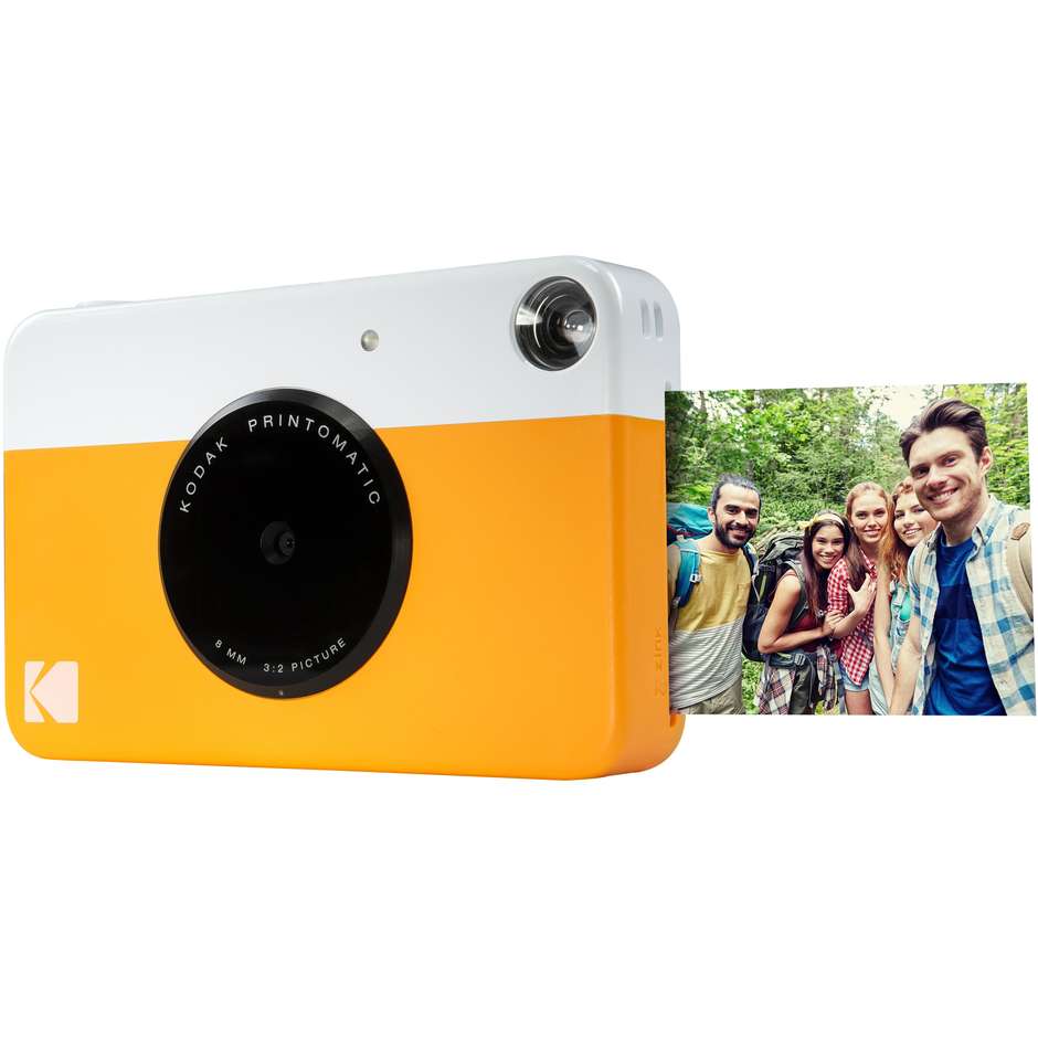 Kodak Printomatic Macchina fotografica istantanea Colore Bianco, Giallo