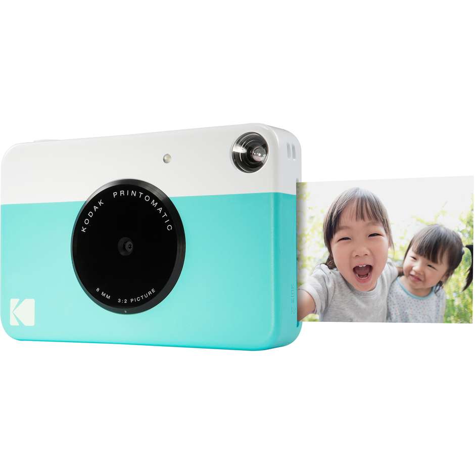 Kodak Printomatic Macchina fotografica istantanea Colore Blu, Bianco