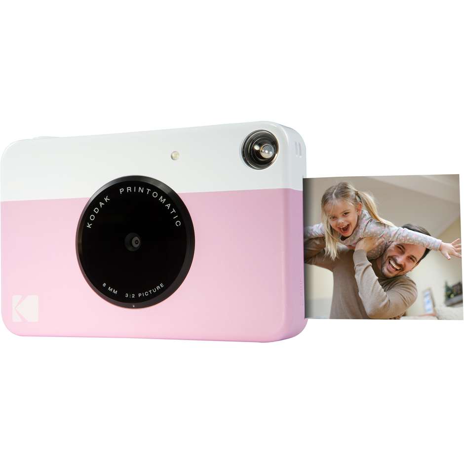 Kodak Printomatic Macchina fotografica istantanea Colore Rosa, Bianco