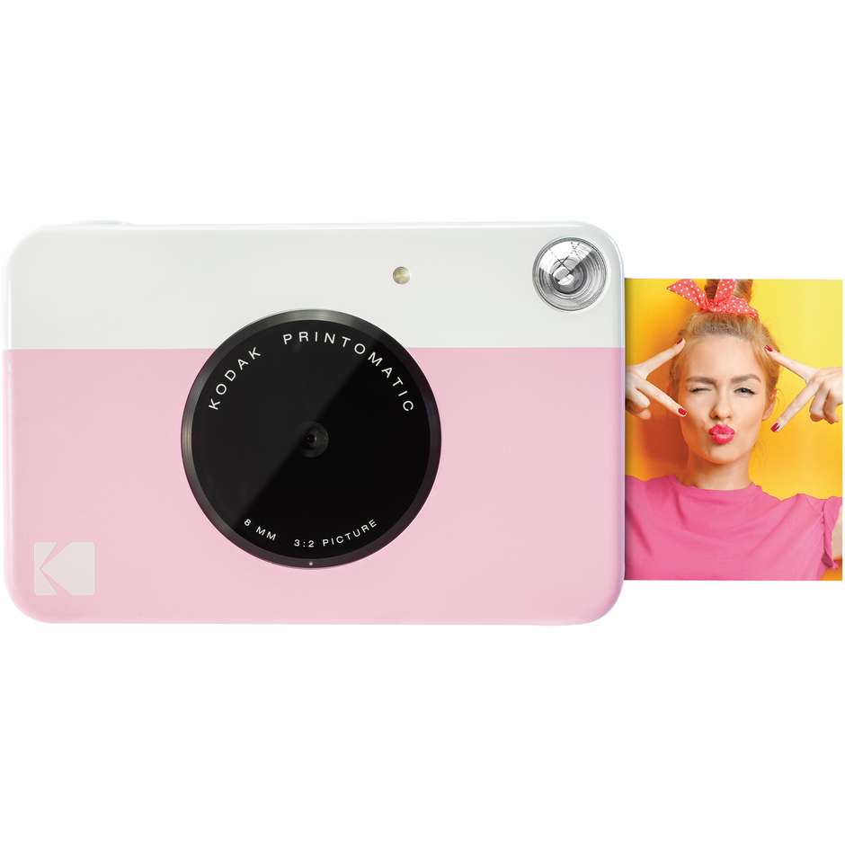 Kodak Printomatic Macchina fotografica istantanea Colore Rosa, Bianco