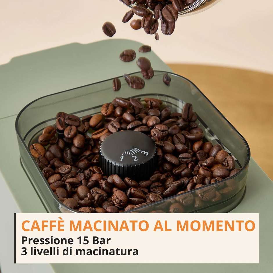Krups Coffee Crush SA401L Macchina Espresso Automatica Verde