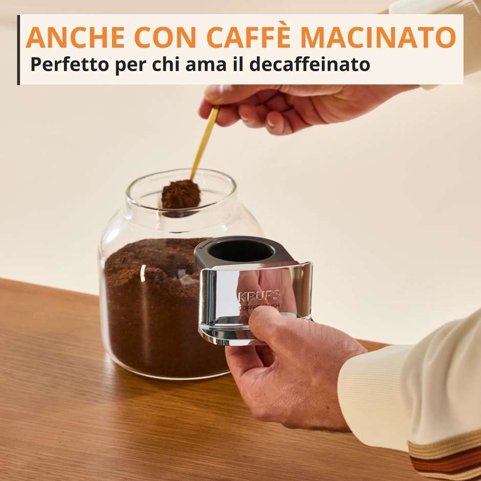 Krups Coffee Crush SA401L Macchina Espresso Automatica Verde