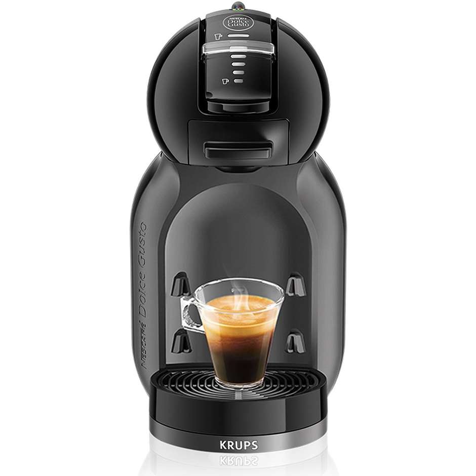 Krups KP1208KV Mini Me macchina del caffè in capsule colore nero + 64 capsule Nescafè Dolce Gusto