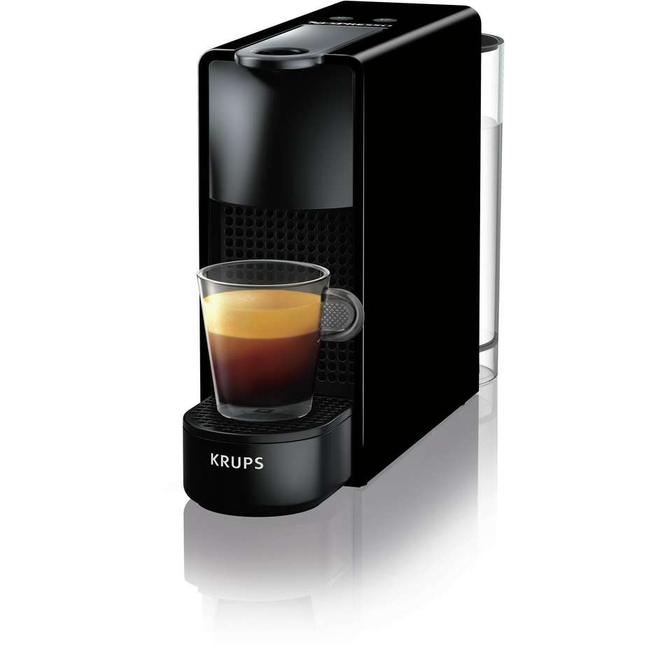 Krups Nespresso Essenza Mini XN1108 Macchina da Caffè a Capsule 1310 W Pompa 19 Bar Nero Lucido