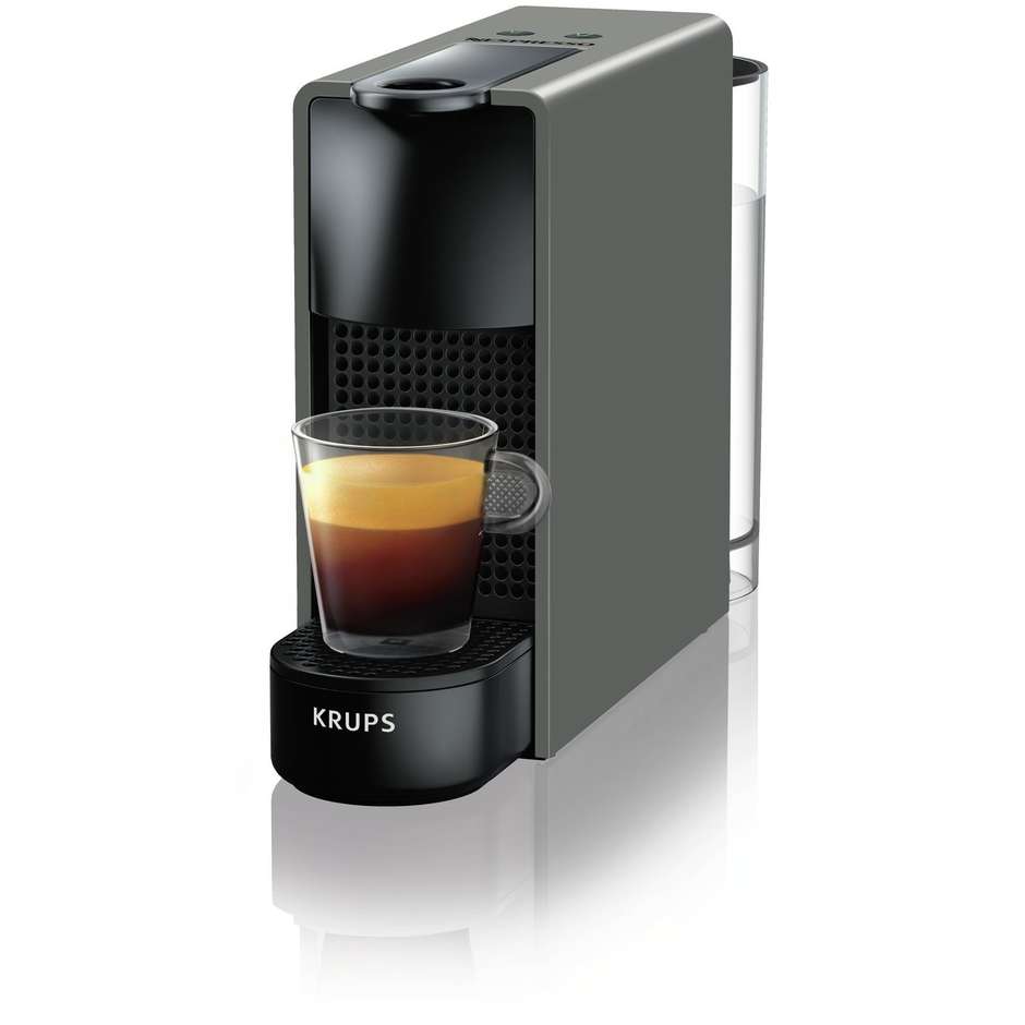 Krups XN110BK Macchina da Caffè a Capsule Nespresso Original 19 Bar Grigio