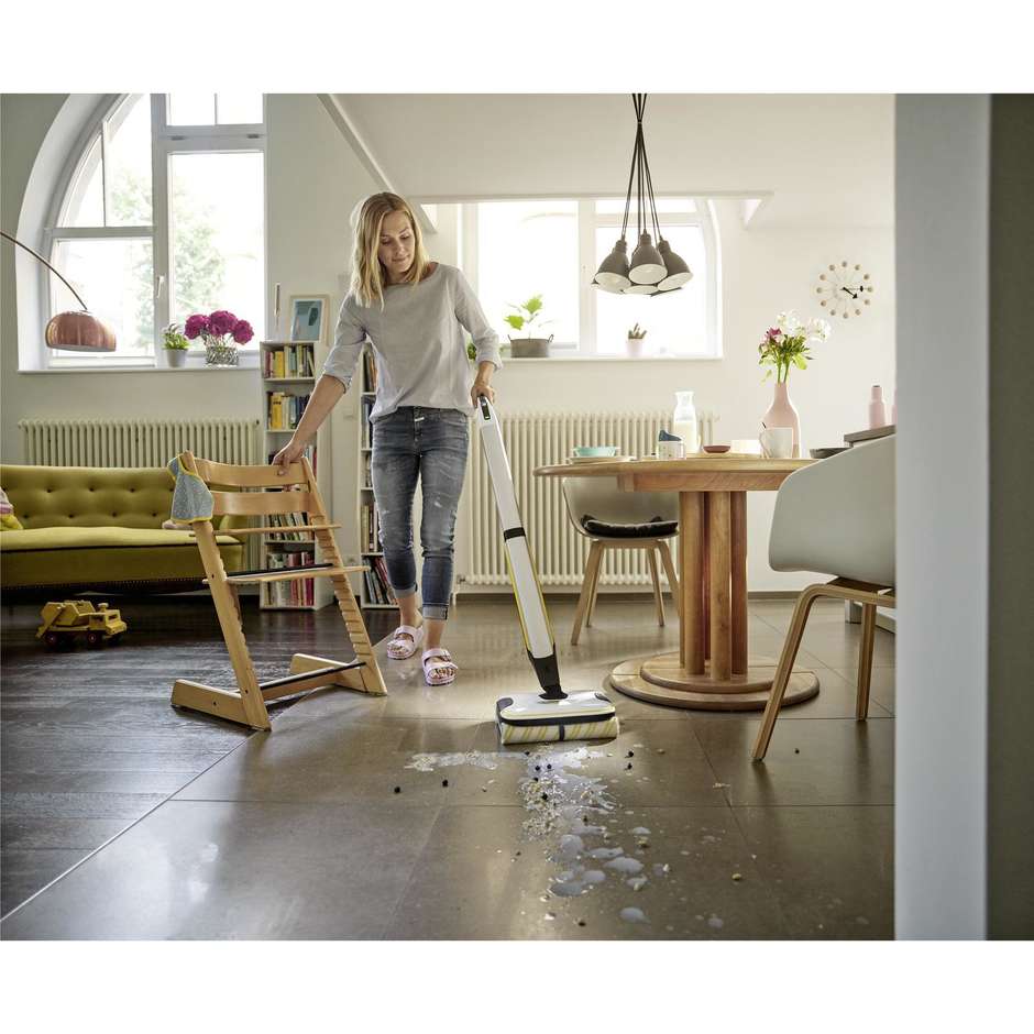 Kärcher FC 7 Cordless lavapavimenti a batteria, autonomia 45 min
