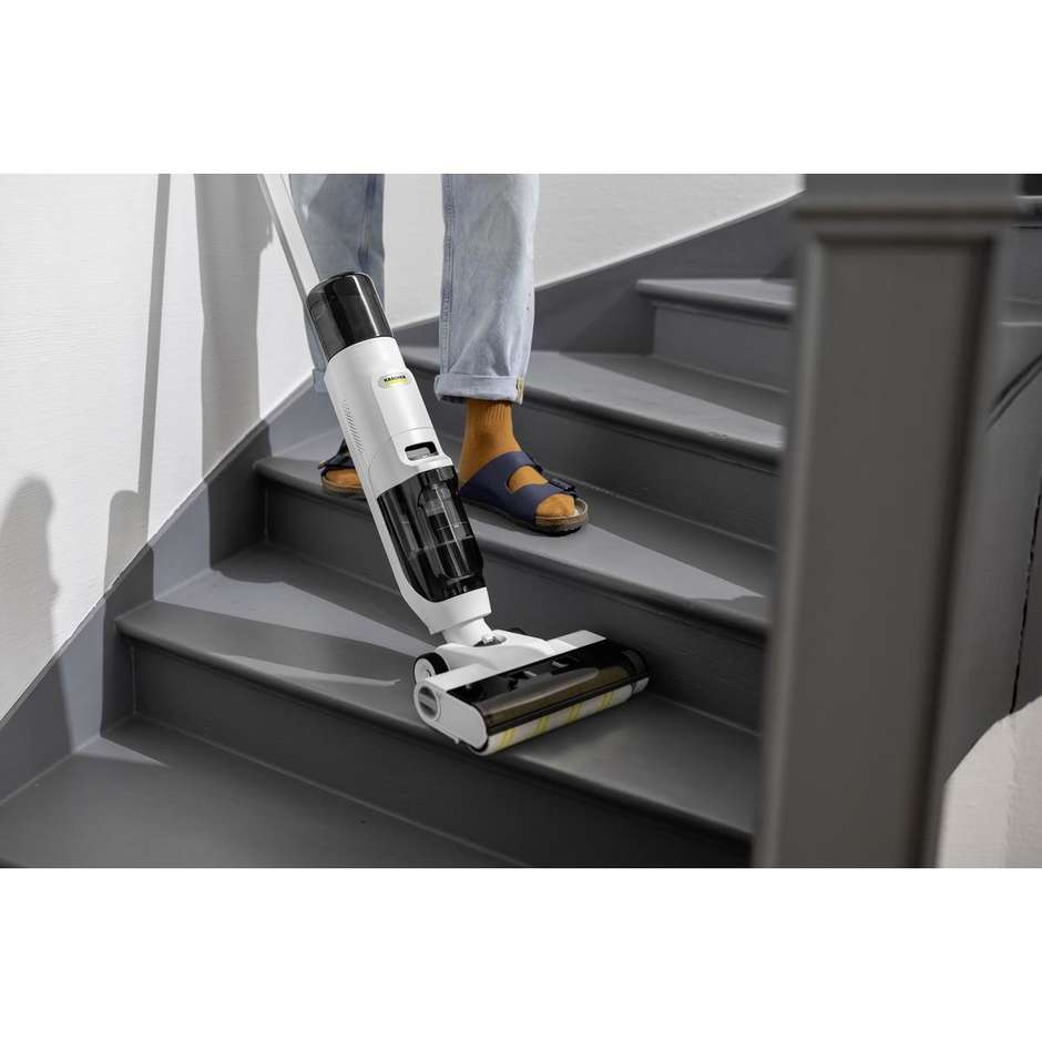 Kärcher FCV 2 Natural N aspirapolvere 3 in 1 a batteria, bianco