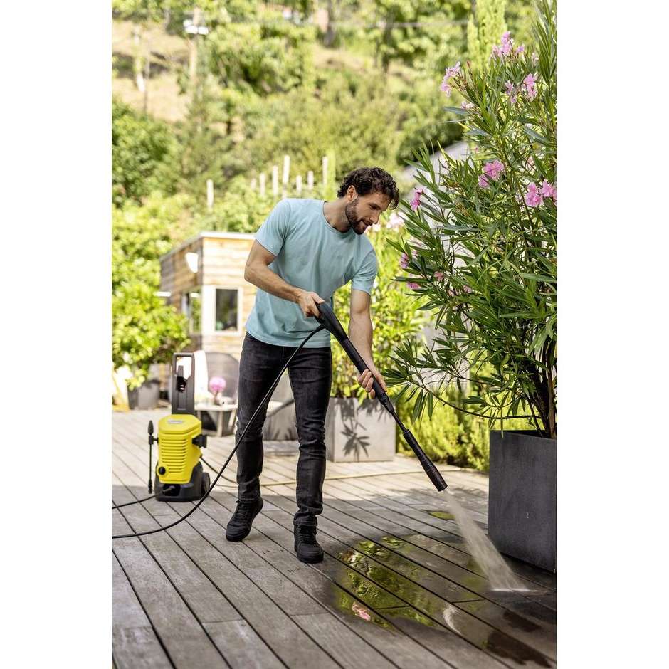 Kärcher K4WCM Idropulitrice Verticale Elettrico 420 l/h Potenza 1800 W Colore Nero, Giallo