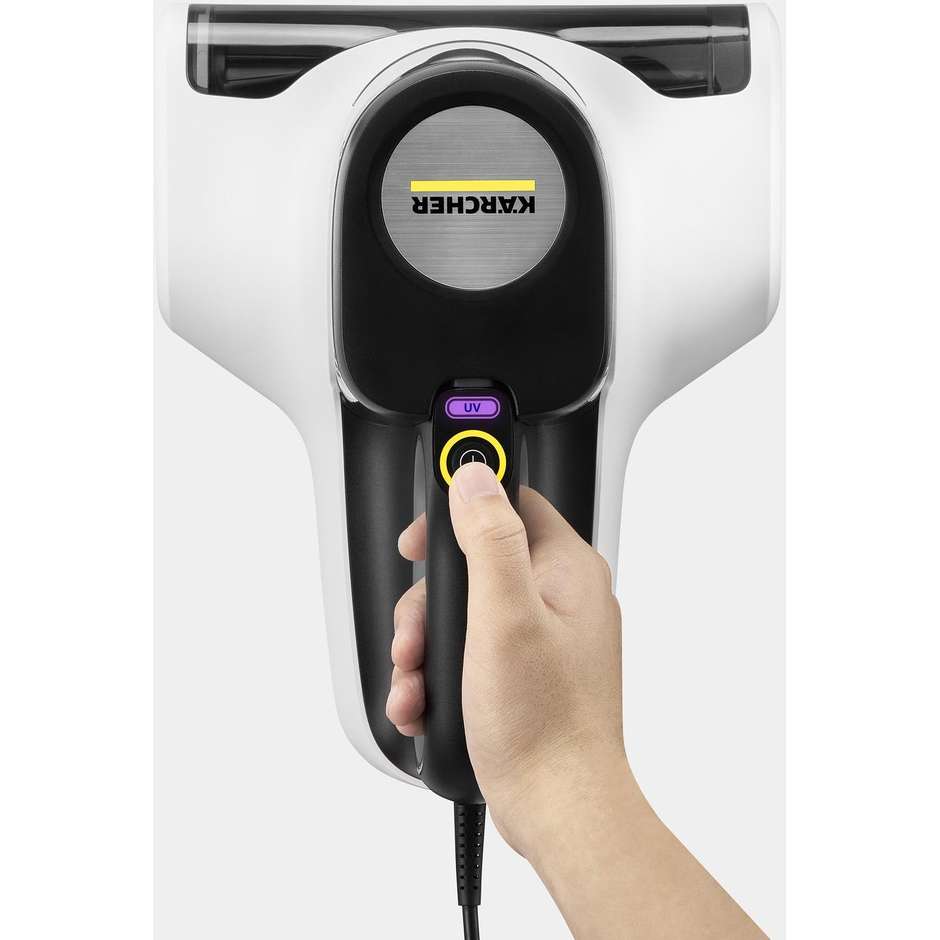 Kärcher VCH 4 UVCLEAN Aspirapolvere Senza Fili UV-C Nero/Bianco